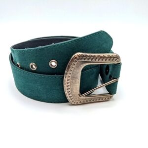 Forest Green Belt with Southwest Buckle XS
